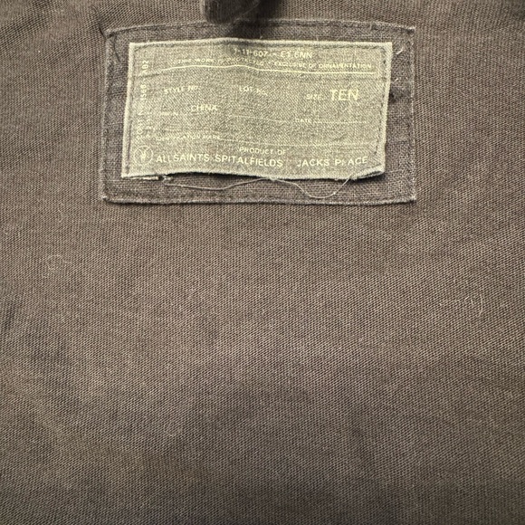 All Saints Black Draped high low Cardigan - Picture 3 of 3